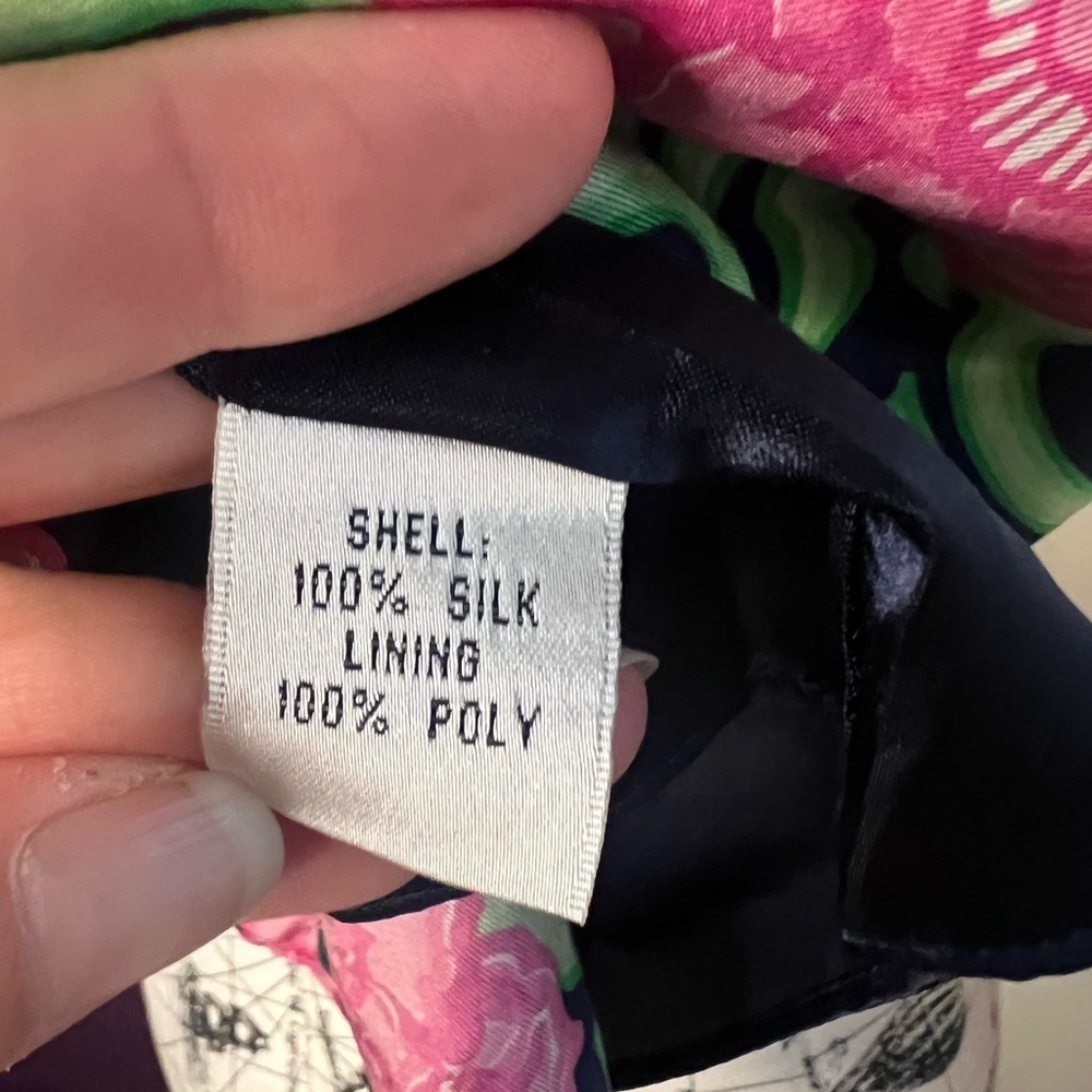 Lilly Pulitzer Short Sleeve Floral Print Dress - Picture 9 of 10